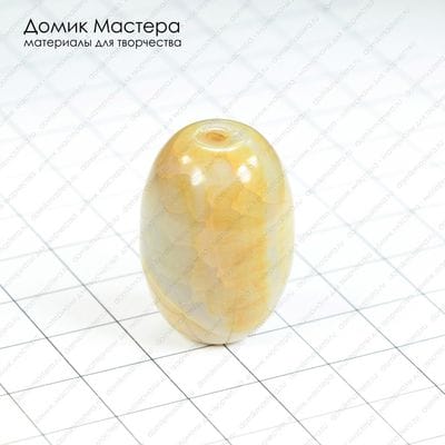 K-Bus-000437 - бусина, агат, 29х19мм