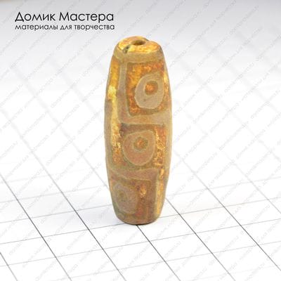 K-Bus-000403 - агат, "9 глазков", 40х14мм