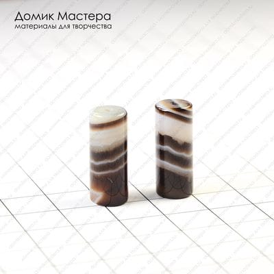 K-Bus-000603 - агат, пара бусин, 20х8мм