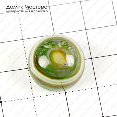 K-K-001575 - агат, "око", кабошон, тонирован, 18х12мм