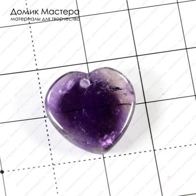 K-Kul-000577 - аметист, подвеска, 18х18х4мм