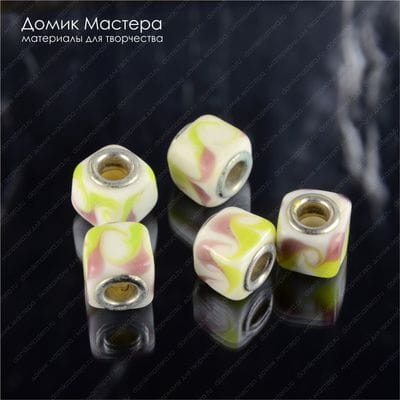 Bu-Ker-000001 - керамика, бусина на европейский браслет, 11мм