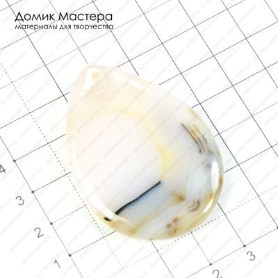 K-Kul-000427 - подвеска, агат, 54х38х6мм