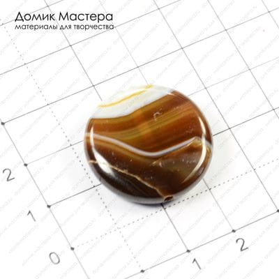 K-Bus-000448 - бусина, агат, 25х7мм