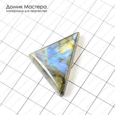 K-K-000829 - спектролит, кабошон, 28х30х7мм