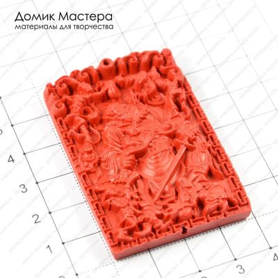 K-Kul-000256 - подвеска, ювелирный пластик, 58х39х7мм