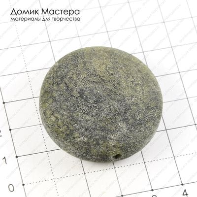K-Bus-000587 - бусина, агат, матовая "бархатистая" поверхность, тонирован, 39х13мм