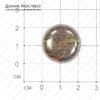 K-K-000289 - кабошон, яшма, 21х7мм