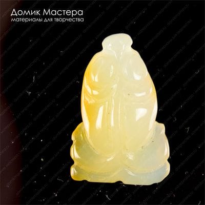 K-Kul-000686 - агат, подвеска, резная рыбка,    натуральный камень, 28х19х10мм