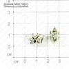 Bu-Met-000156 - бусина металлическая, 18х12мм