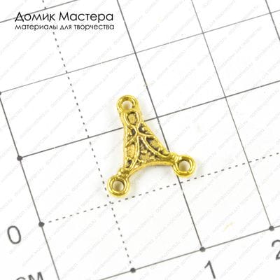 F-Kon-000106 - коннектор, под золото, 14х12мм