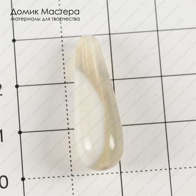 K-Bus-000786 - агат, бусина, натуральный камень,  полупрозрачный, 29,5х10мм