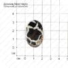 K-K-000869 - септария, кабошон, Мадагаскар, 32х22х3мм