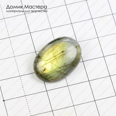 K-K-000434 - лабрадорит, кабошон, 24х17х4мм