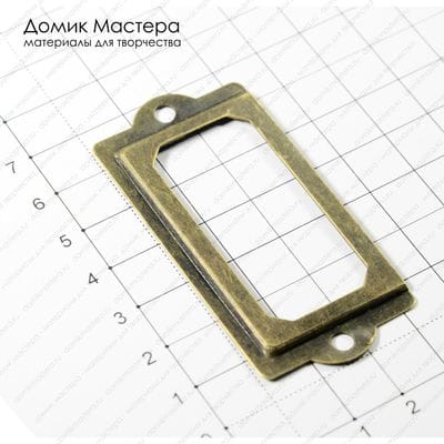 Dek-Met-000015 - рамка для таблички, 69х33мм