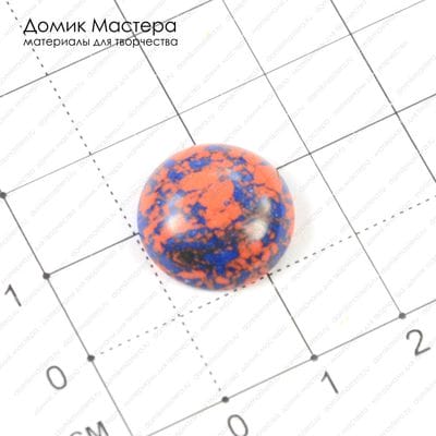 K-K-000489 - кабошон, ювелирный пластик, 16х5мм