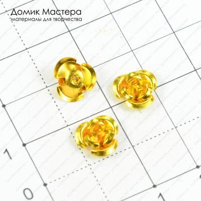 Dek-Met-000025 - декоративный элемент, алюминий, цвет золото, 8мм