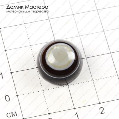 K-K-000752 - агат, "око", кабошон, 17х10мм