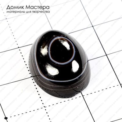 K-K-001049 - агат, кабошон, 20х15х7 мм