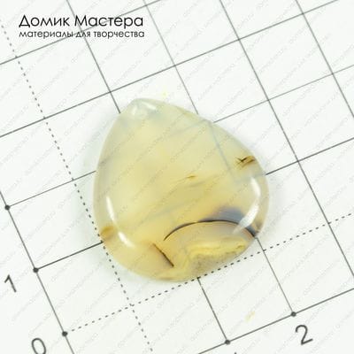 K-K-000547 - агат, подвеска, 27х24х5мм