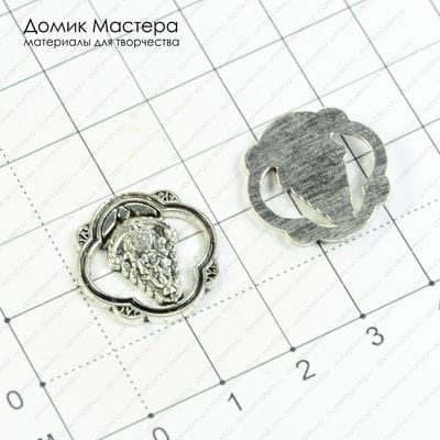 F-Kon-000095 - коннктор, 19мм, под серебро