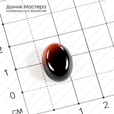 K-K-001157 - агат, кабошон, 16х12х6 мм