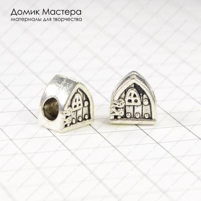 Bu-Met-000169 - бусина, металл, 10х10мм