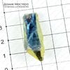 K-Kul-000591 - кристалл кварца тонированный с титановым напылением, подвеска, 37х13х11мм