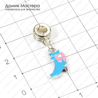 F-Pod-s-000294 - подвеска, сапожок, эмаль, с бейлом