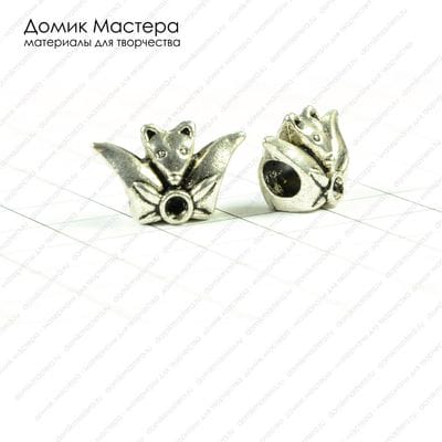 Bu-Met-000156 - бусина металлическая, 18х12мм