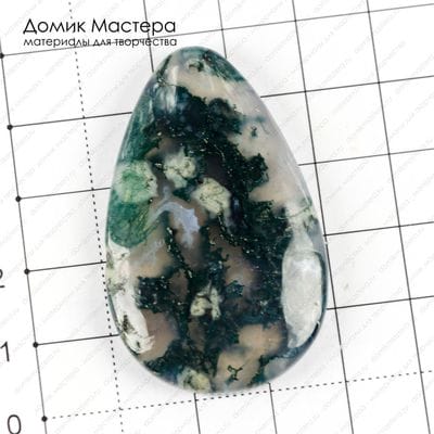 K-Kul-000711 - агат индийский, подвеска, натуральный камень, 48х30х6мм
