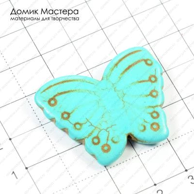 K-Bus-000445 - говлит, тонирован, бусина, 39х28х5мм