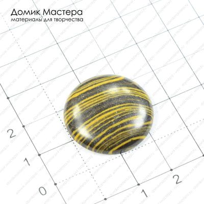K-K-000272 - кабошон, ювелирный пластик, 25х5мм