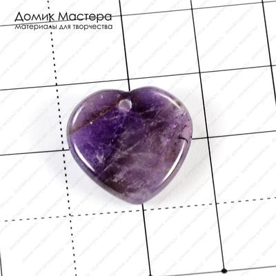 K-Kul-000584 - аметист, подвеска, 18х18х3мм