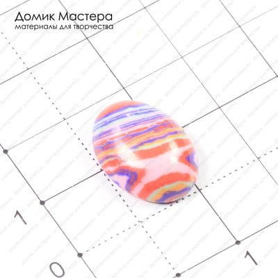 K-K-000363 - кабошон, ювелирный пластик, 18х13мм