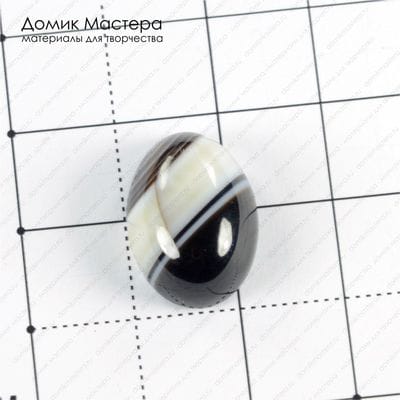 K-K-001320 - агат тонированный, кабошон, 18х13х7мм