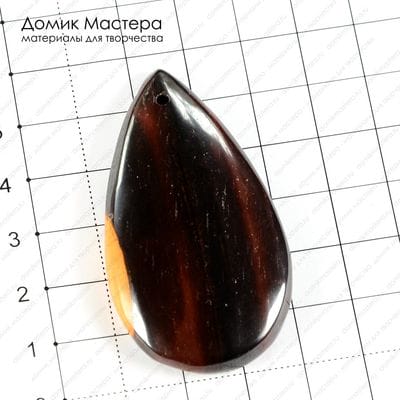 K-Kul-000571 - яшма, подвеска, 56х30х5мм