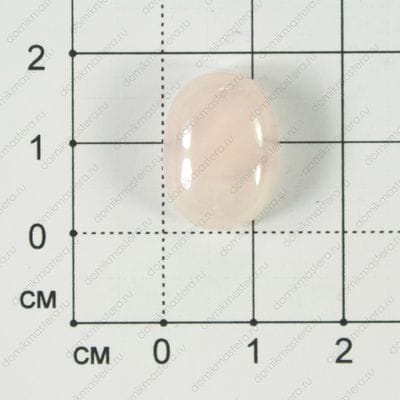 K-K-000119 - кварц розовый - кабошон - 18х13х6мм