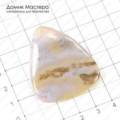 K-Kul-000403 - агат, подвеска, тонирован, 48х40х5мм