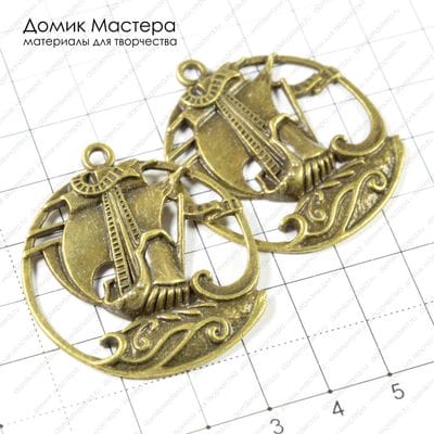 F-Pod-b-000116 - подвеска, 43х37мм