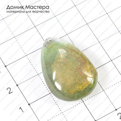 K-Kul-000280 - кулон, кварц с включениями, "фантомный", 32х21х10мм