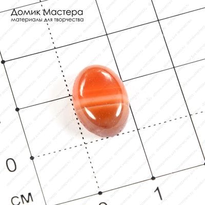 K-K-001151 - агат, кабошон, 14х10х5 мм