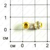Bu-Met-000113 - Бусина - желтый+лимонный - алюминий