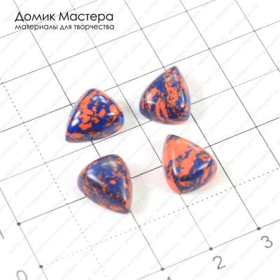 K-K-000496 - набор кабошонов (4шт.), ювелирный пластик, 12х10х5мм