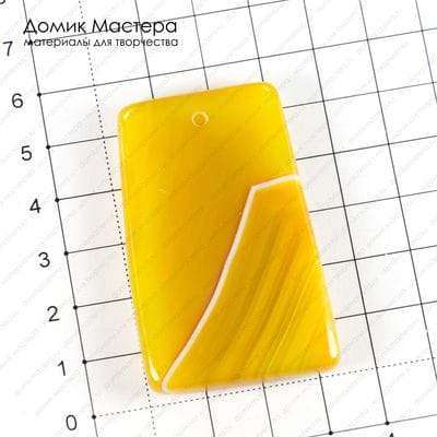 K-Kul-000696 - агат, подвеска, двусторонняя, тонирована, 54х34х8мм