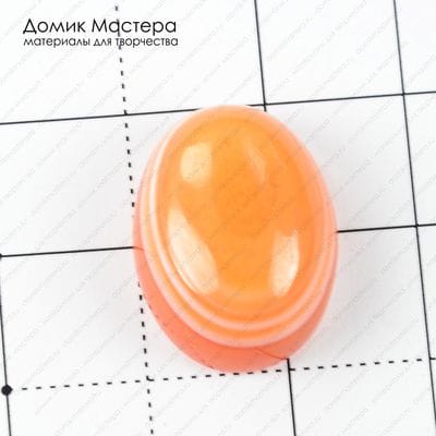 K-K-001409 - агат тонированный "око", кабошон, 20х15х7мм