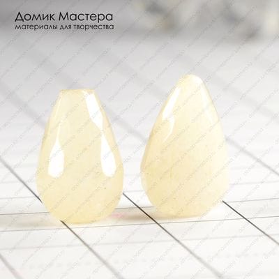 K-Bus-000666 - кварц, пара бусин, 16х9мм