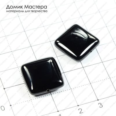 K-Bus-000432 - пара бусин, агат, 17мм