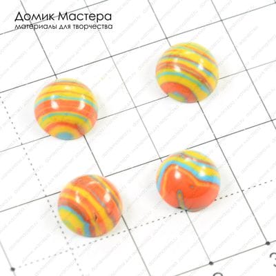 K-K-000341 - набор кабошонов (4шт.), ювелирный пластик, 11мм
