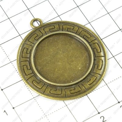 F-Pod-b-000014 - подвеска, рамка 25мм, 44х39мм